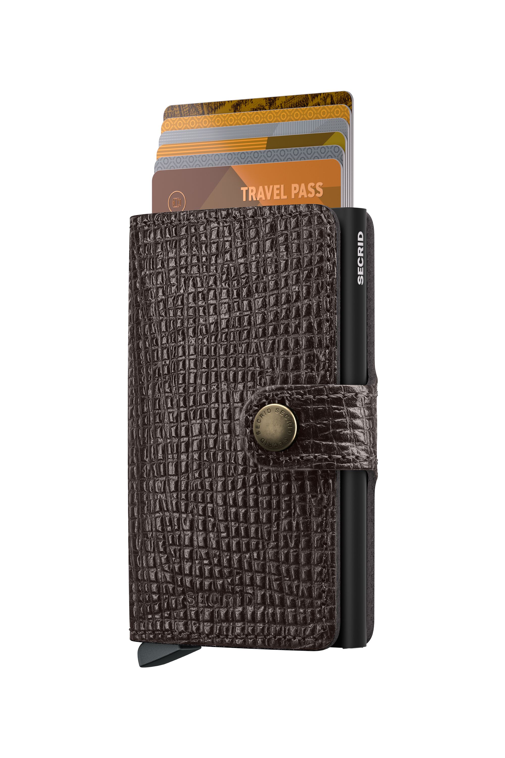 Secrid Miniwallet Palmellato Brown – mit Karten