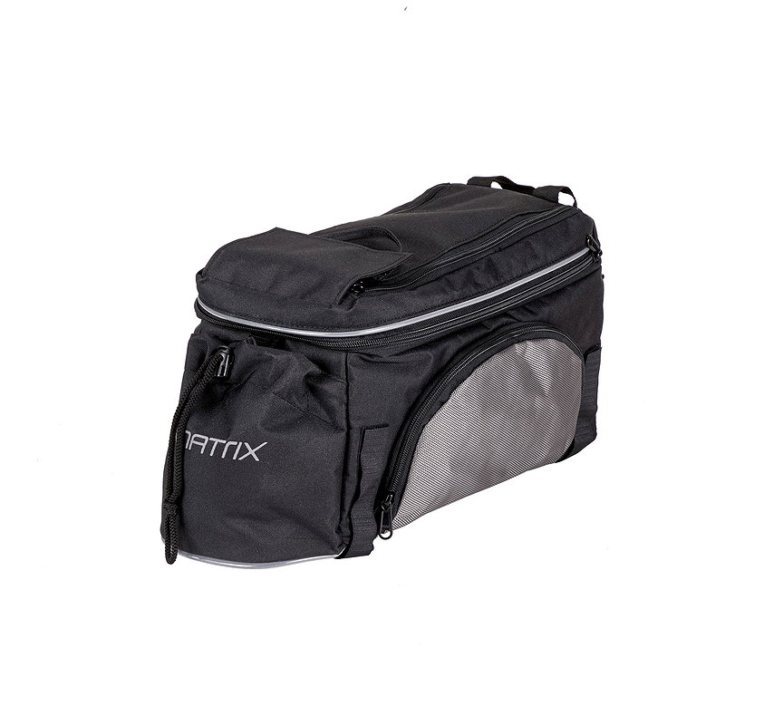 MATRIX Gepäckträgertasche schwarz/silber