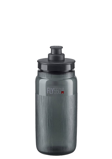 Elite Trinkflasche FLY Tex klar smoke, graue graphik 0,55 L