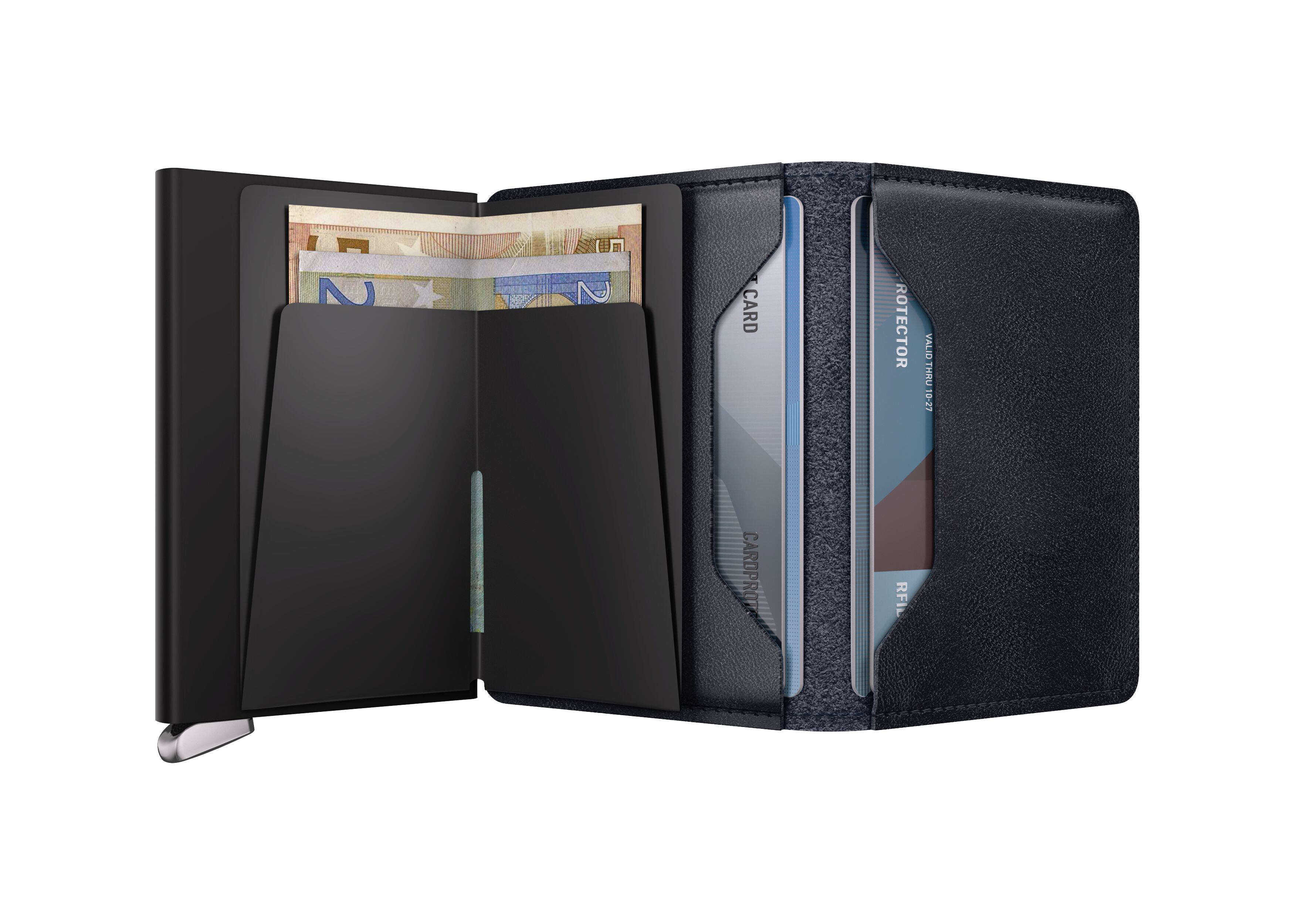 Secrid Slimwallet Basco Ink+ – geöffnet