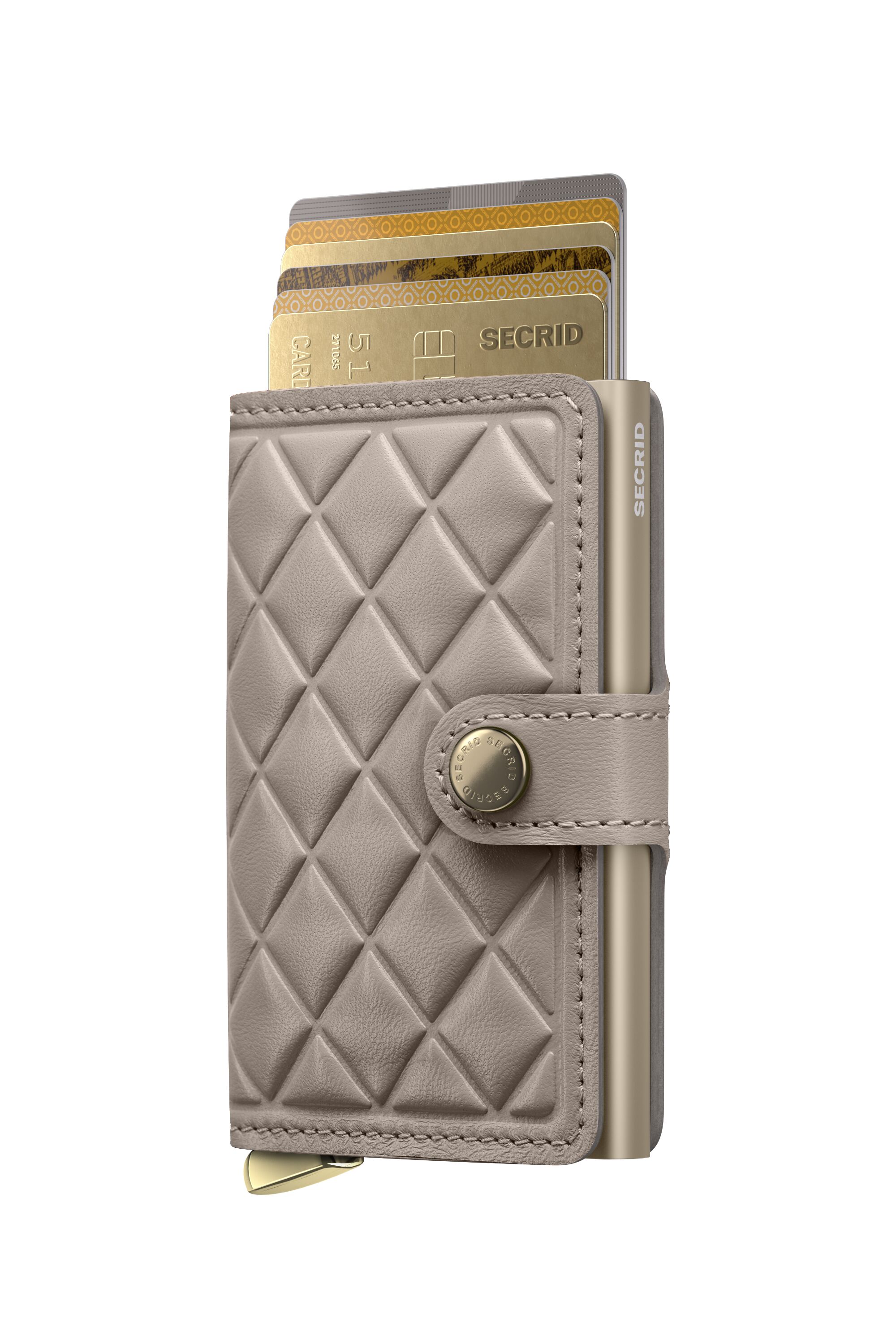 Secrid Miniwallet Emboss Diamond Chalk+ – mit Karten