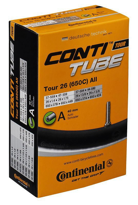 Continental Fahrradschlauch AV Ventil 26" Tour 40 mm 37/47-559/590