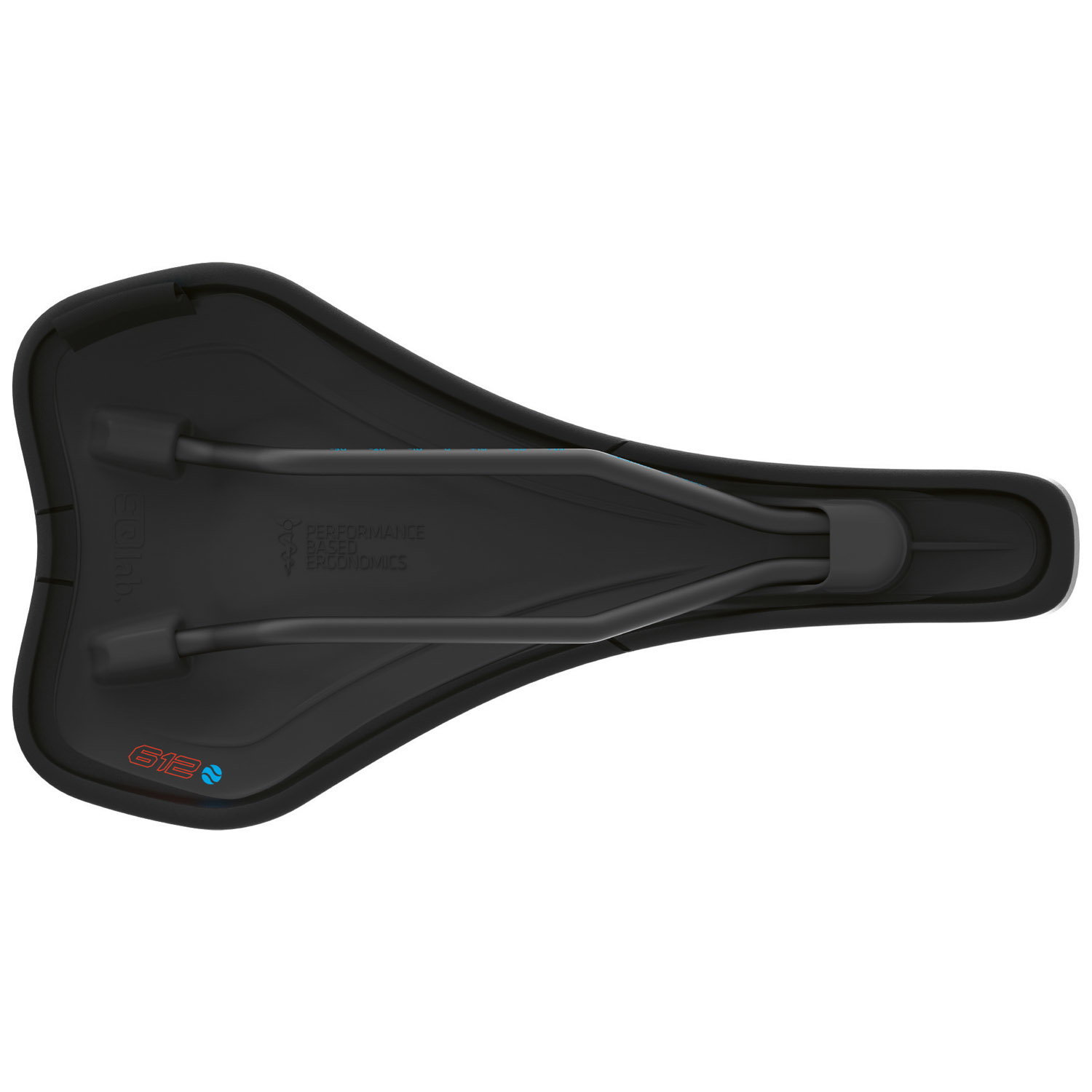 SQlab Sport Sattel 612 Ergowave S-Tube – Ansicht von unten