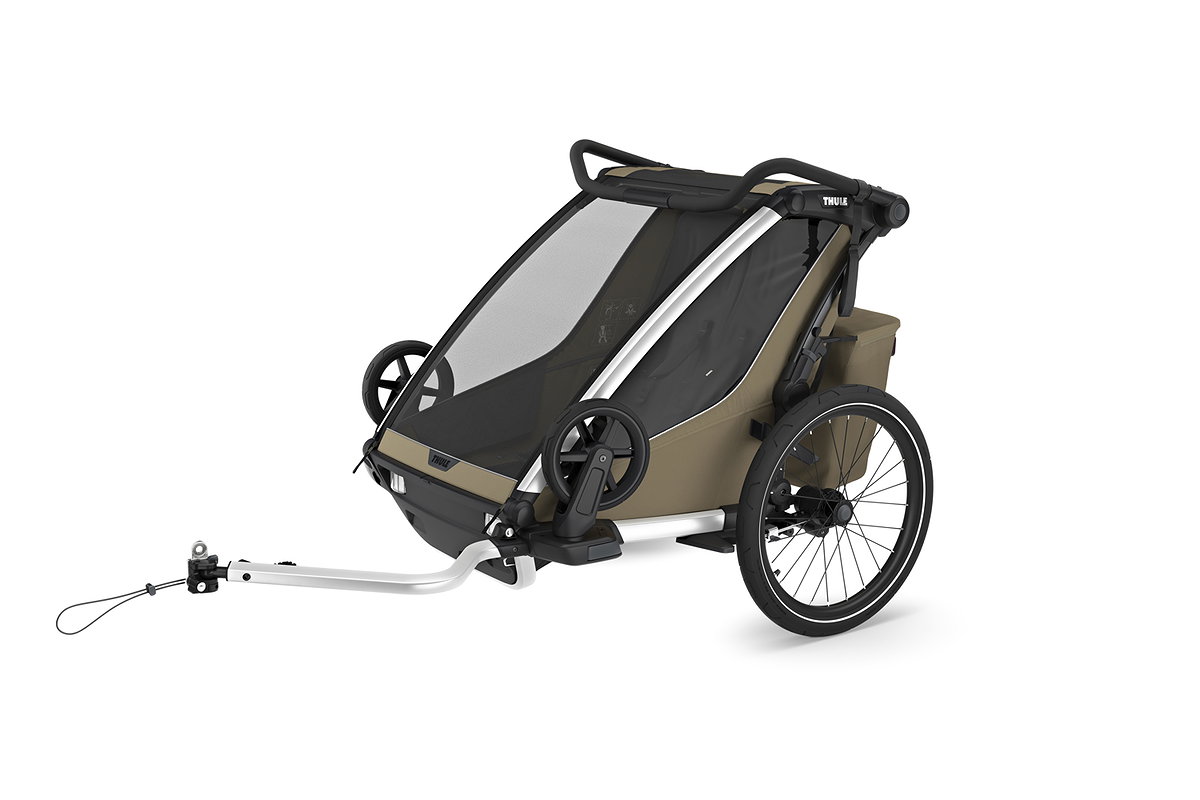 Thule Kinderanhaenger Chariot Cross 2 2 Sitzer Faded Khaki