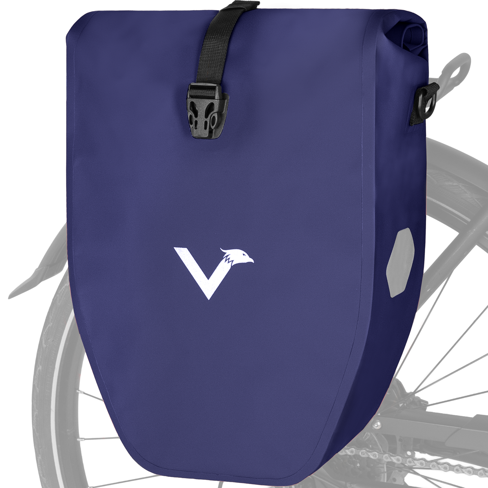 Bike Bag - große & wasserdichte Gepäckträgertasche – Blue / 28L
