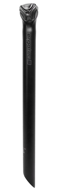 ergotec Patentsattelstütze Alu Viper 31,6 mm schwarz-sandgestrahlt 400 mm