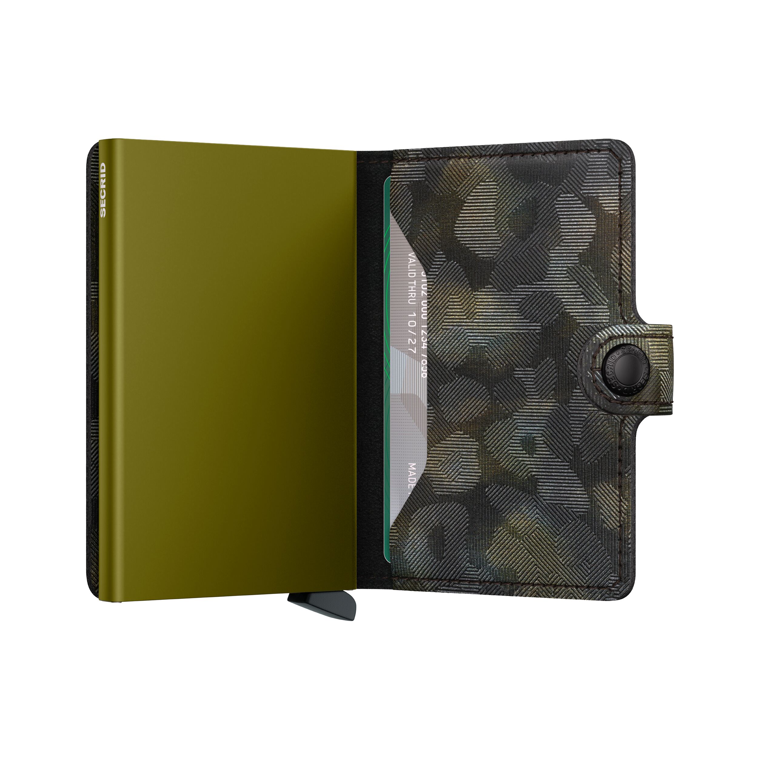 Secrid Miniwallet Jungle Moss – Schrägansicht