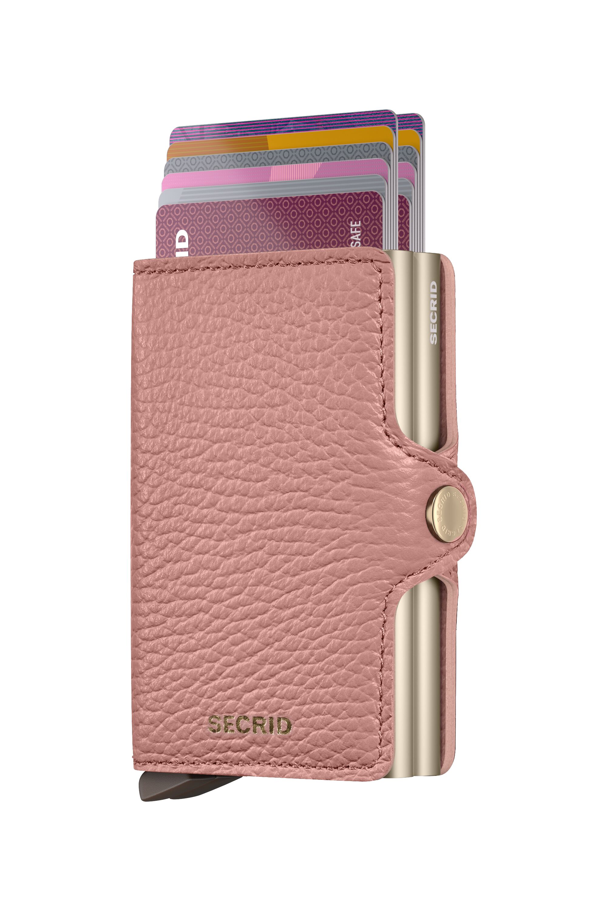 Secrid Twinwallet Pebble Rose – mit Karten