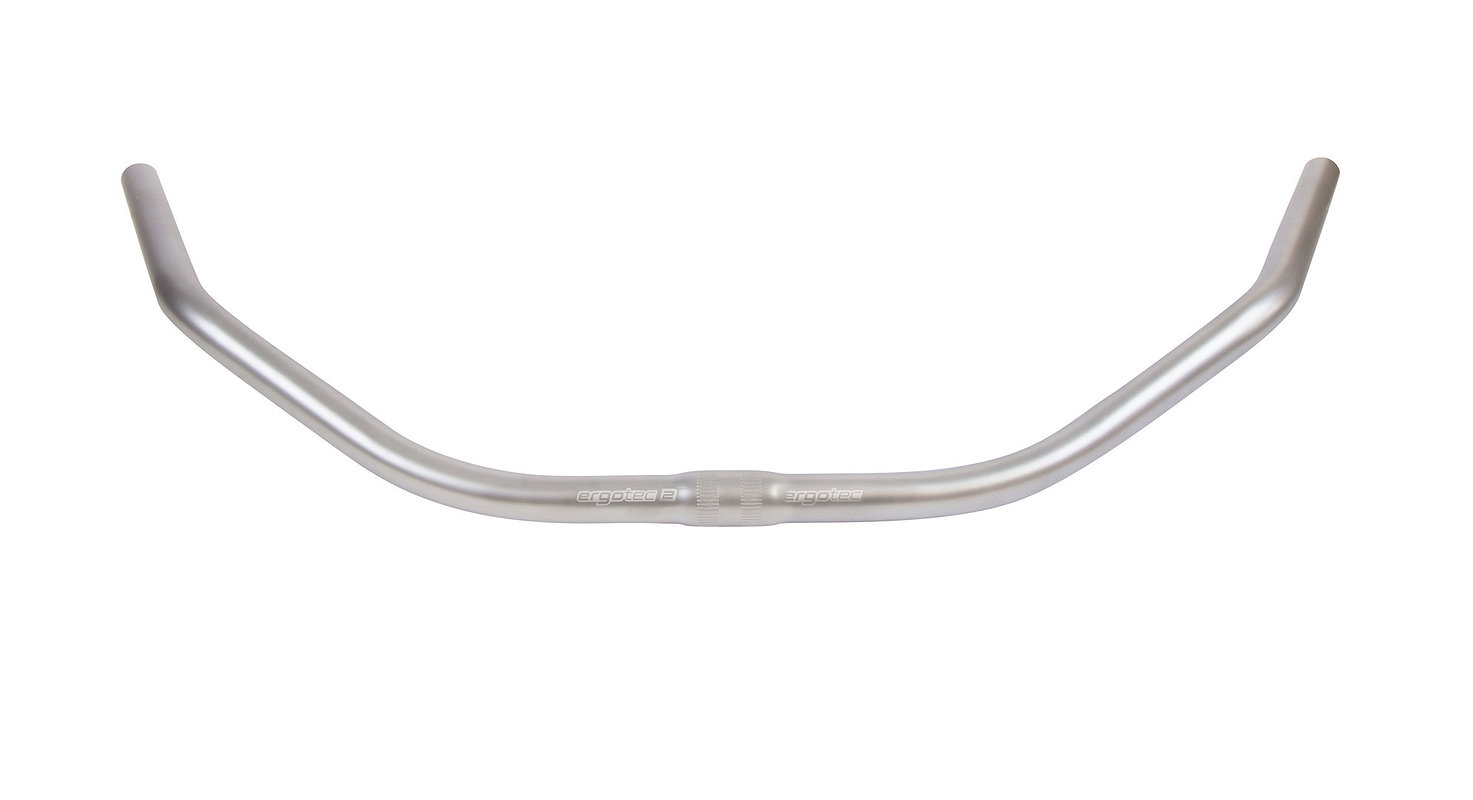 ergotec City-/Trekking Lenkerbügel Beach Cruiser 710 mm Alu-Look 65°/0° 62 mm 25,4 mm