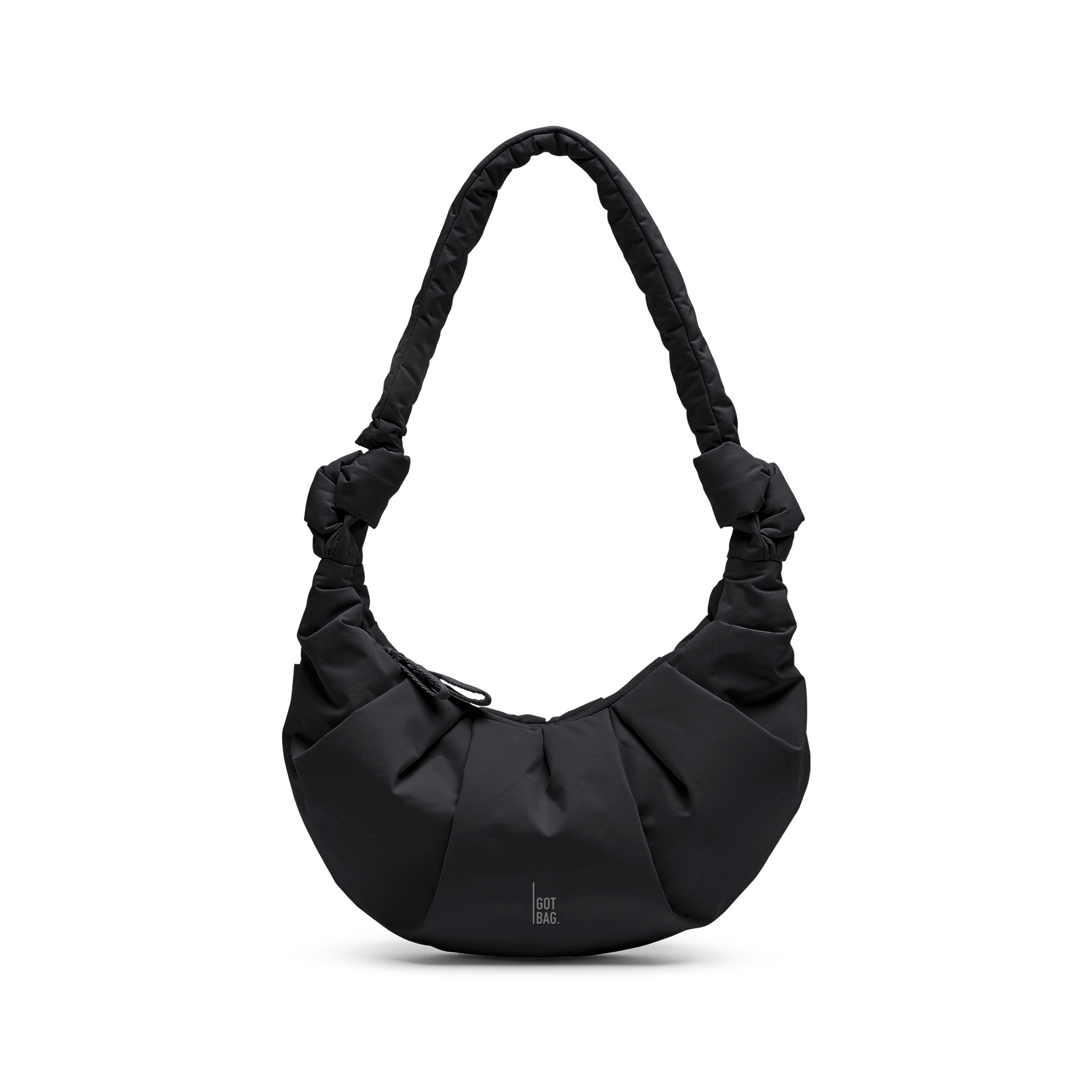 GOT BAG Pleat Moon Bag Small Black