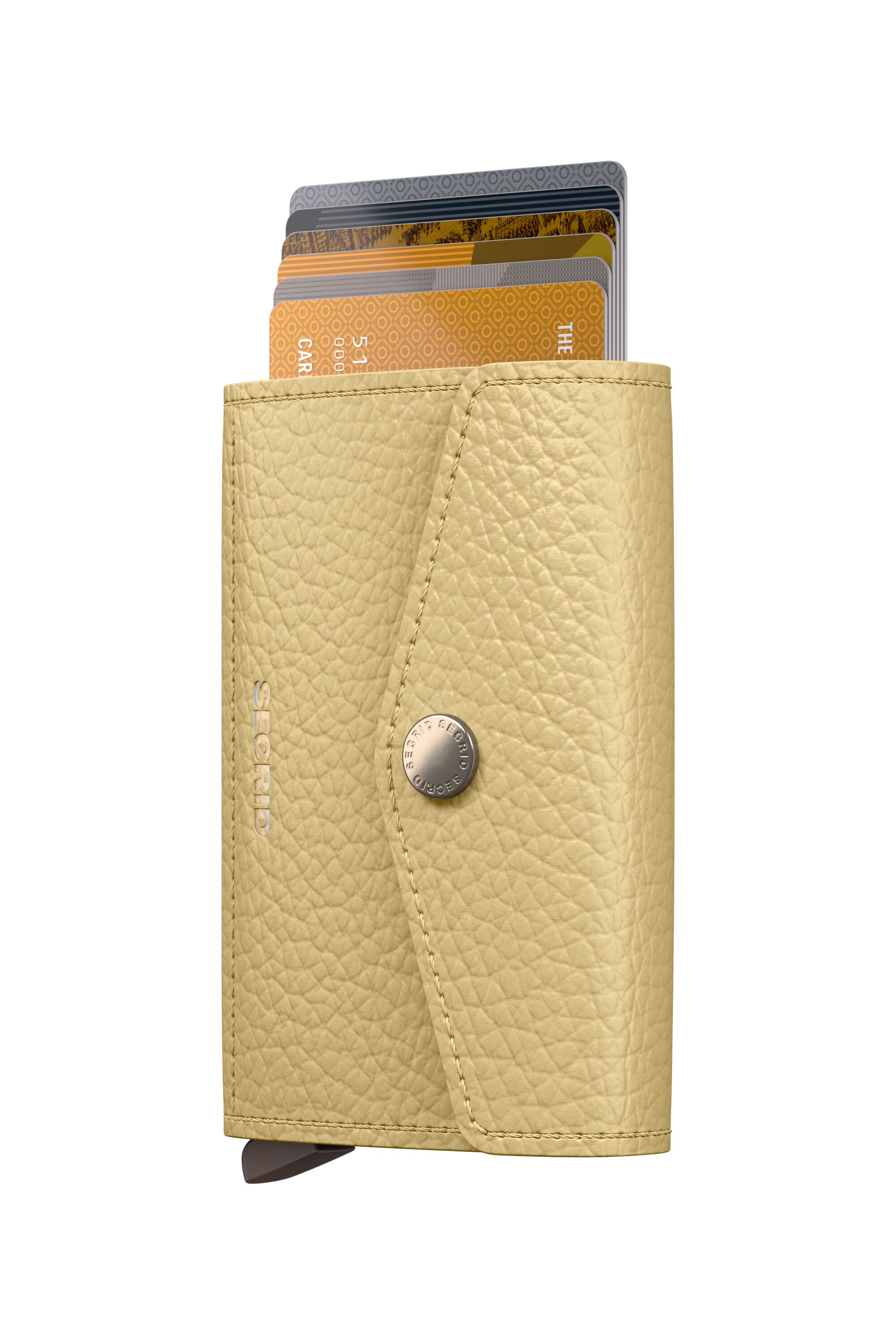 Secrid Envelope Pebble Butter Yellow – mit Karten