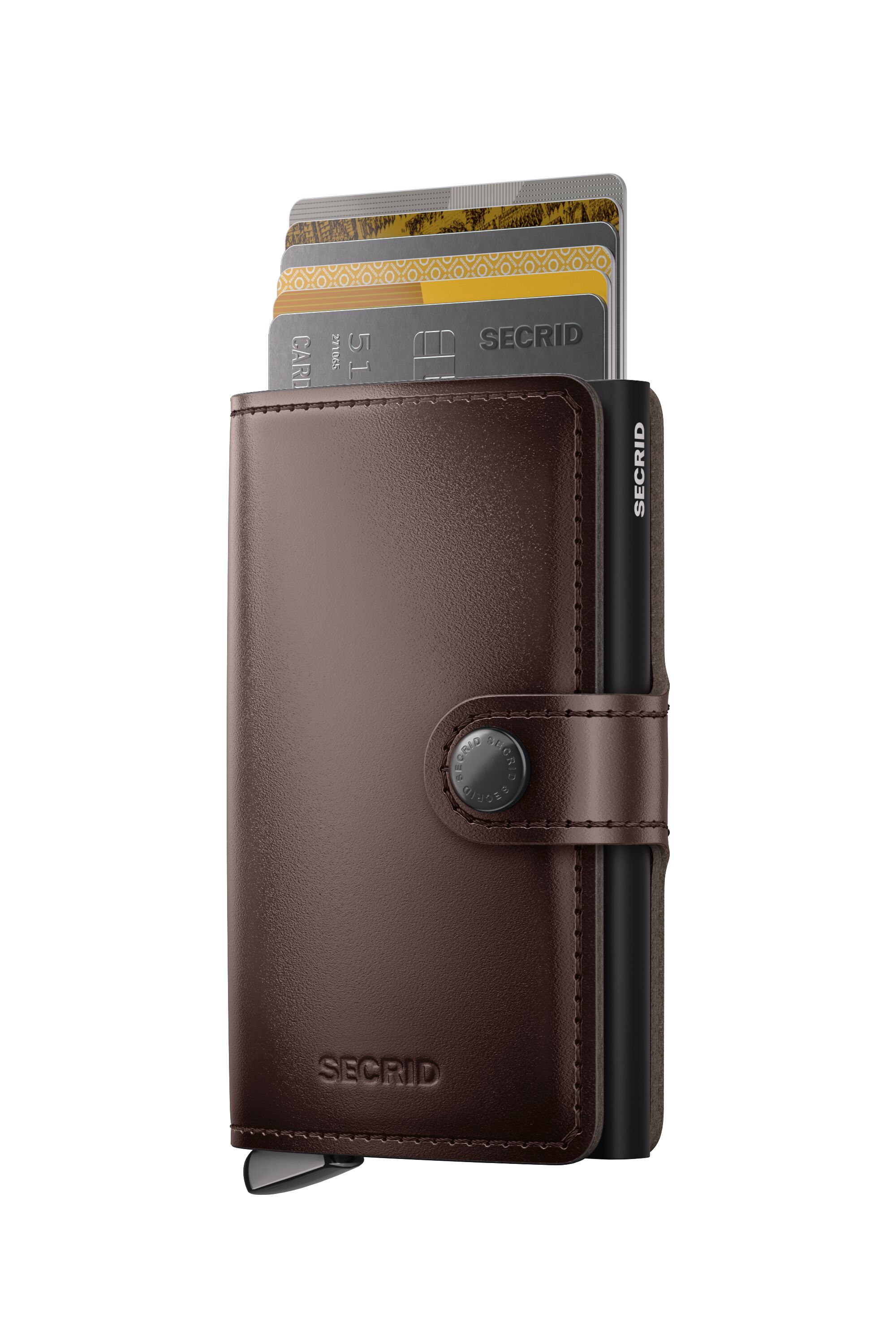 Secrid Miniwallet Dusk Dark Brown+ – mit Karten