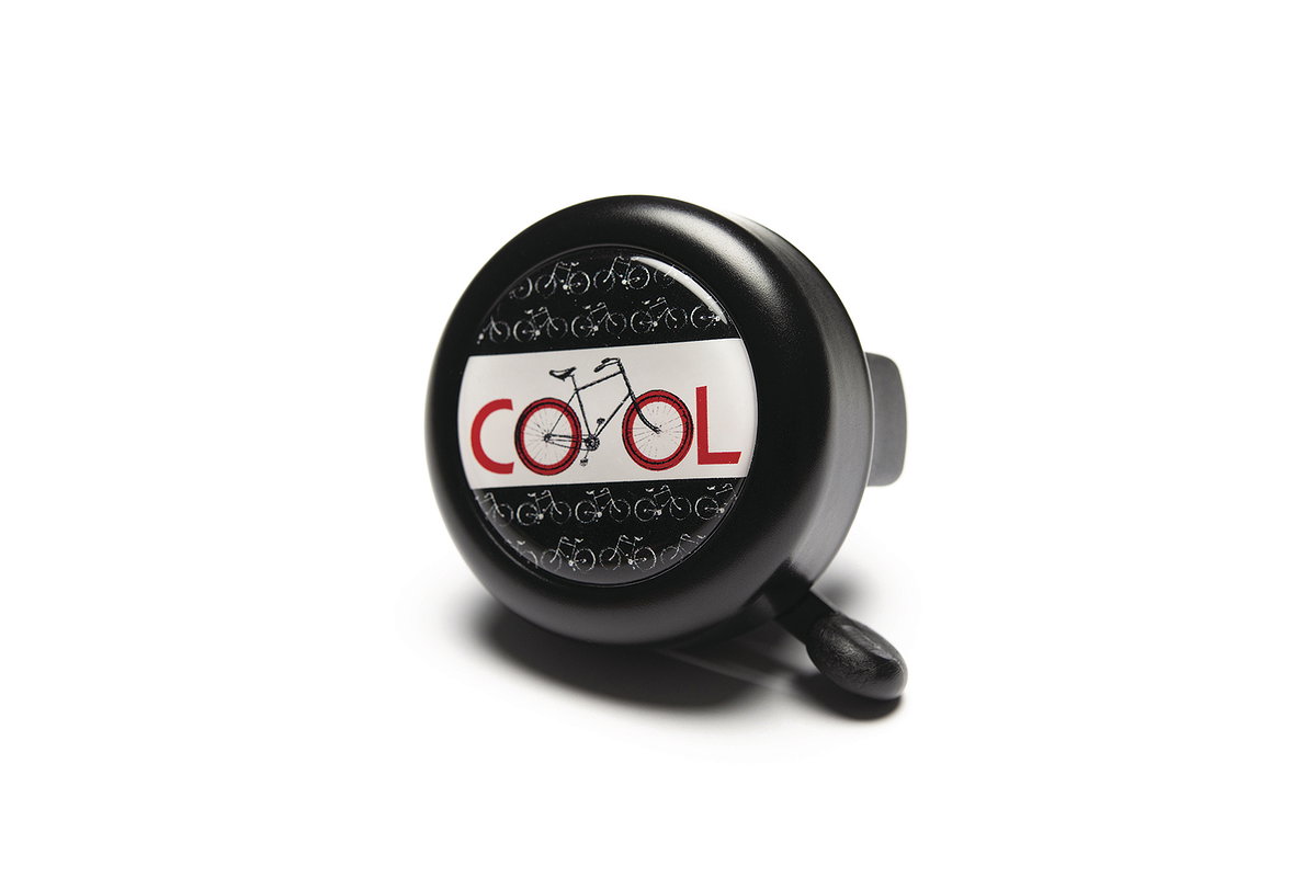 Reich Fahrradklingel Motiv "Cool" 22,2 mm schwarz