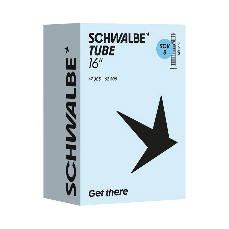 Schwalbe Fahrradschlauch SCV Ventil Nr. 3 16" SCV 40 mm 47/62-305