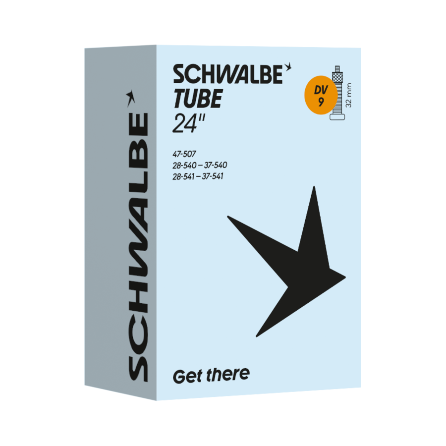 Schwalbe Fahrradschlauch DV Ventil Nr. 9 24" 32 mm 28/47-507/541