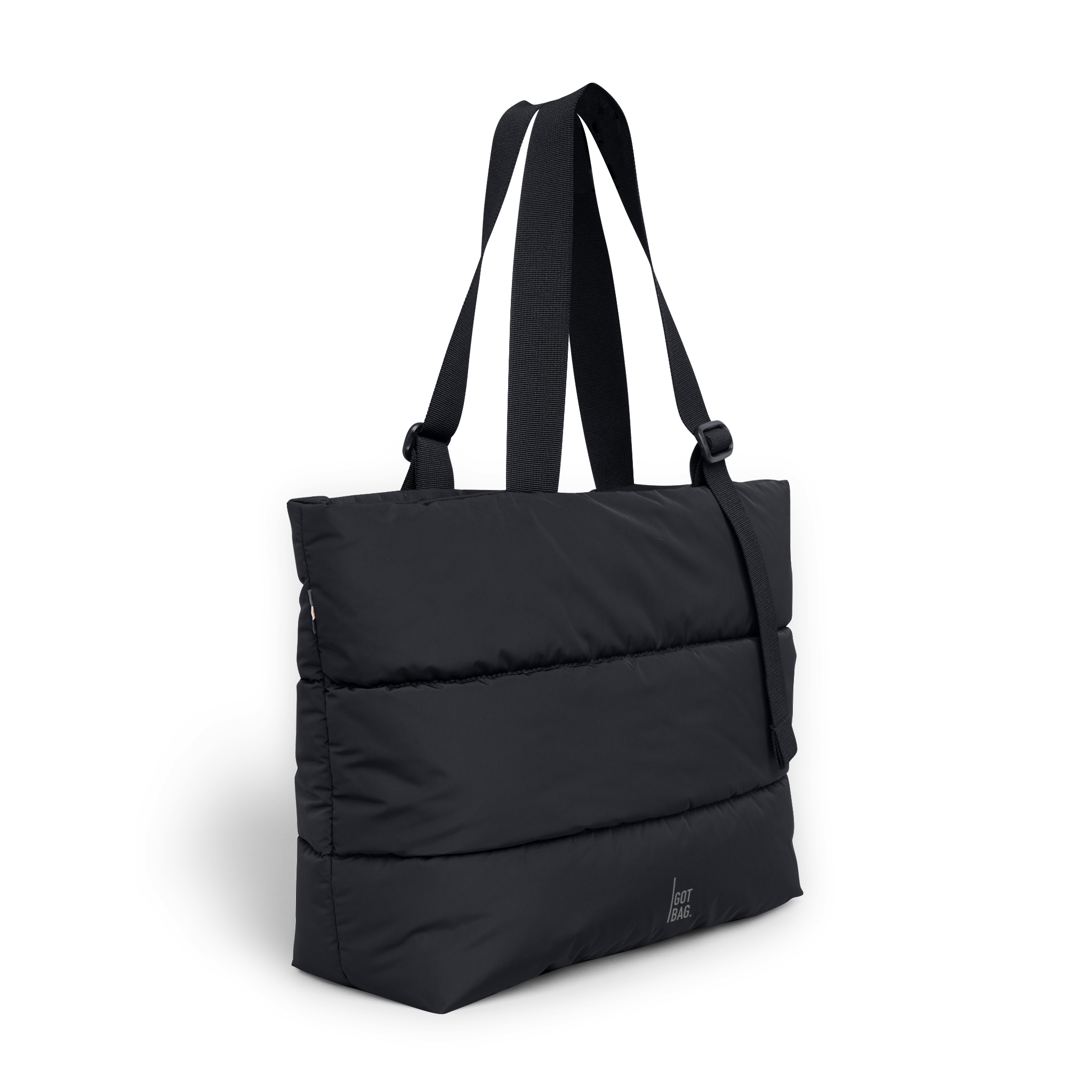 GOT BAG Puffer Tote Bag Monochrome Black