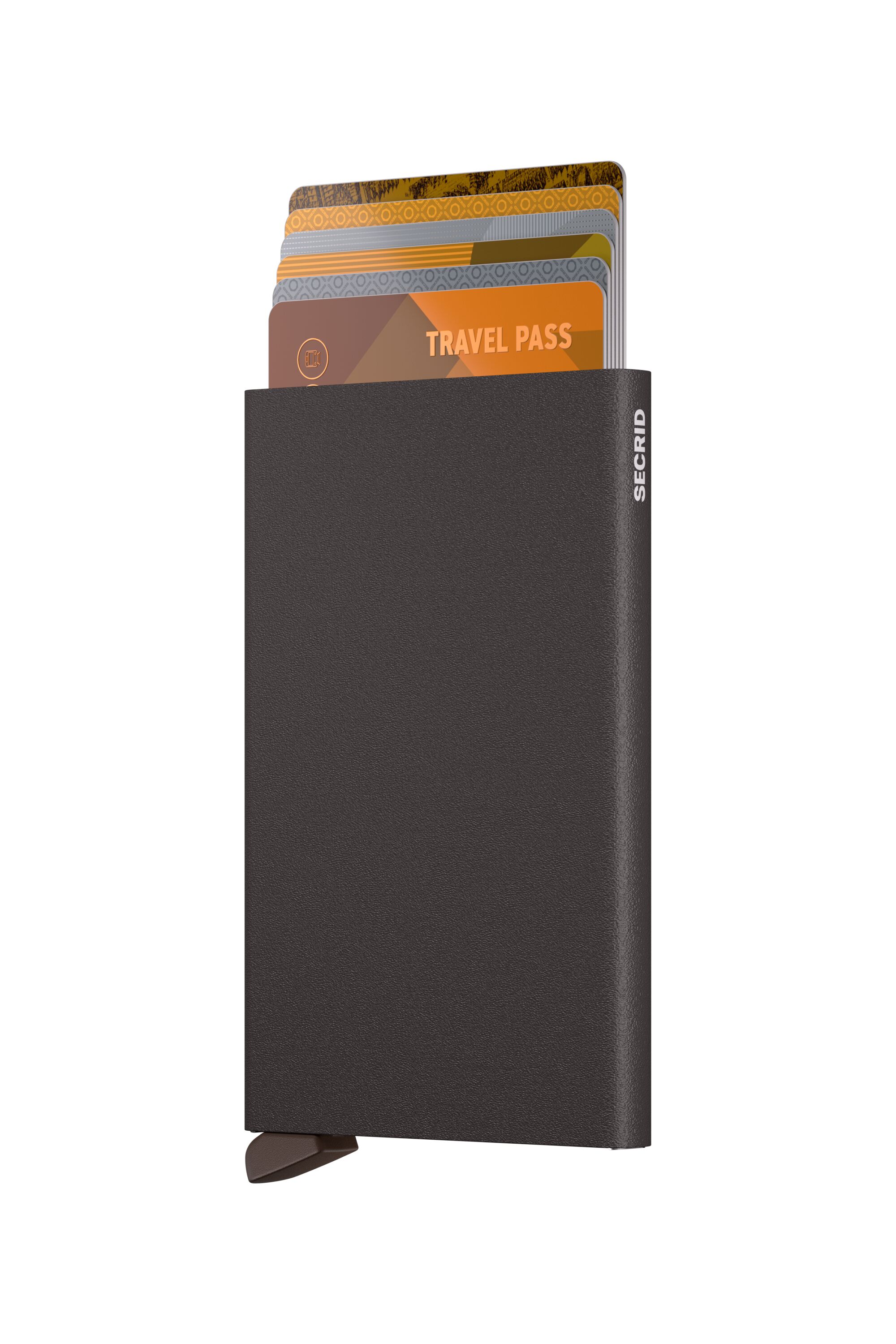 Secrid Cardprotector Powder Brown – mit Karten