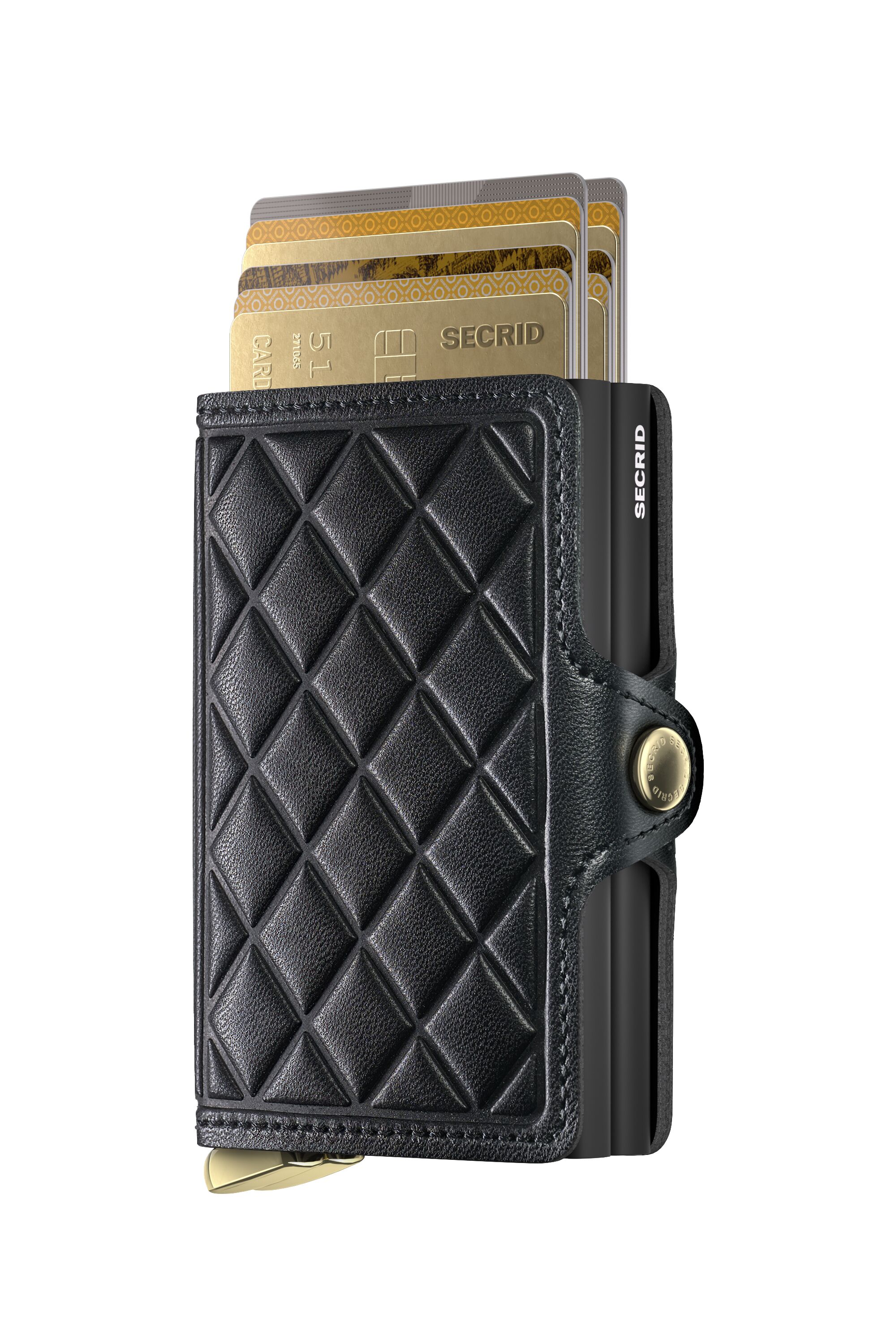 Secrid Twinwallet Emboss Diamond Black+ – mit Karten