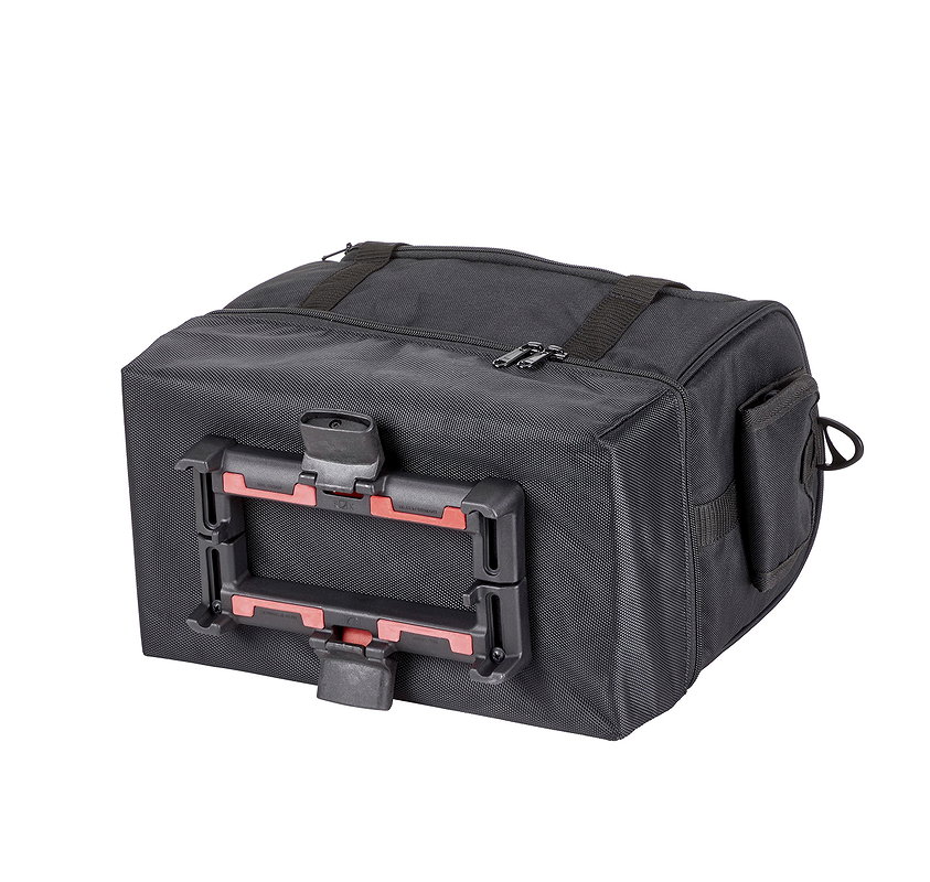 MATRIX Gepäckträgertasche UniKlip schwarz/silber