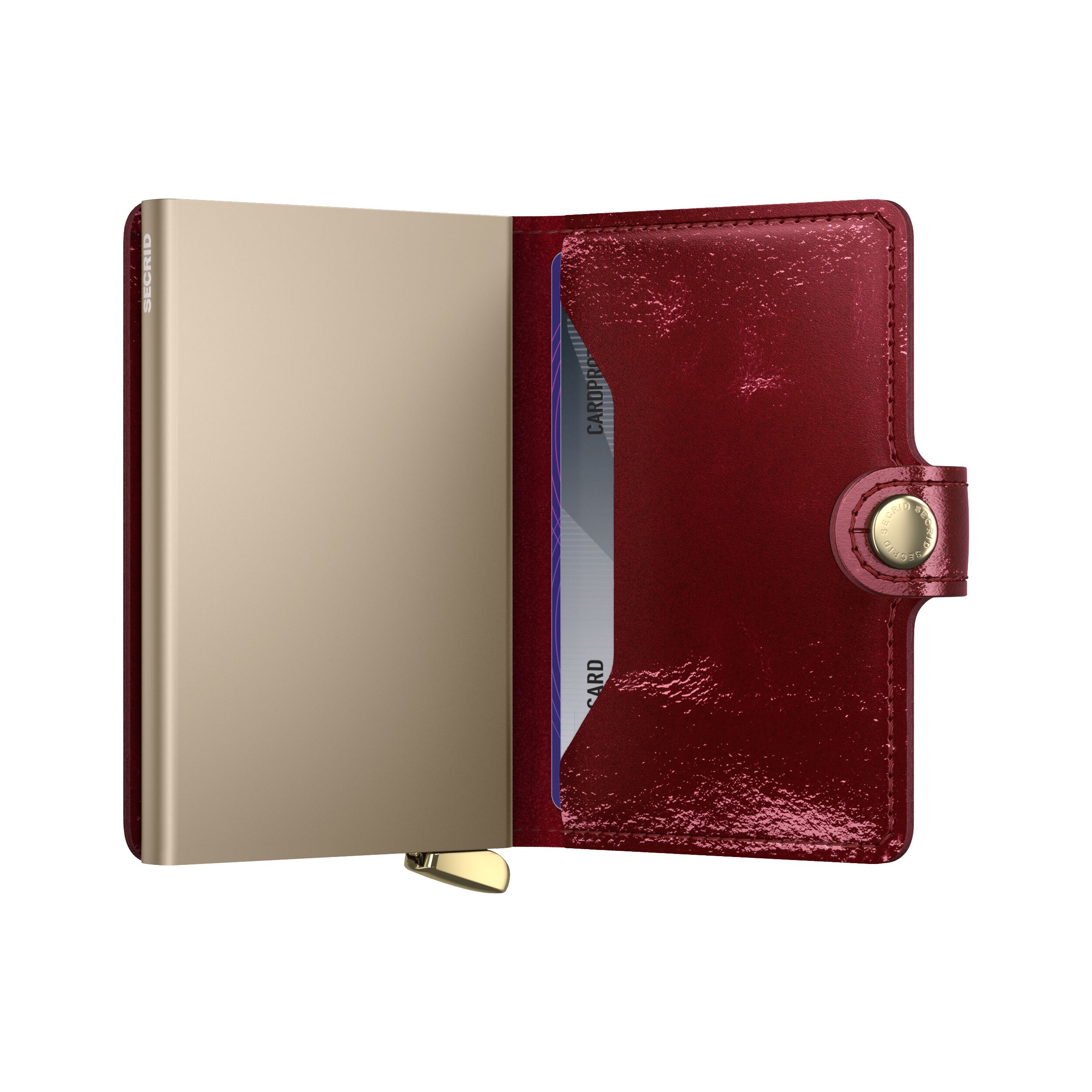 Secrid Miniwallet Naplak Red+ – Schrägansicht