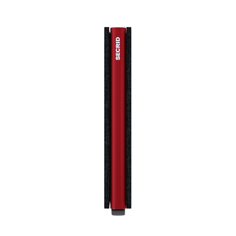 Secrid Slimwallet Matte Black & Red – Seitenansicht