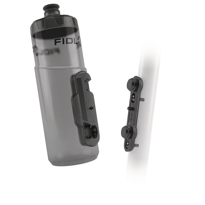 FIDLOCK Trinkflaschen Set TWIST inkl. bike base transparent schwarz 0,60 L