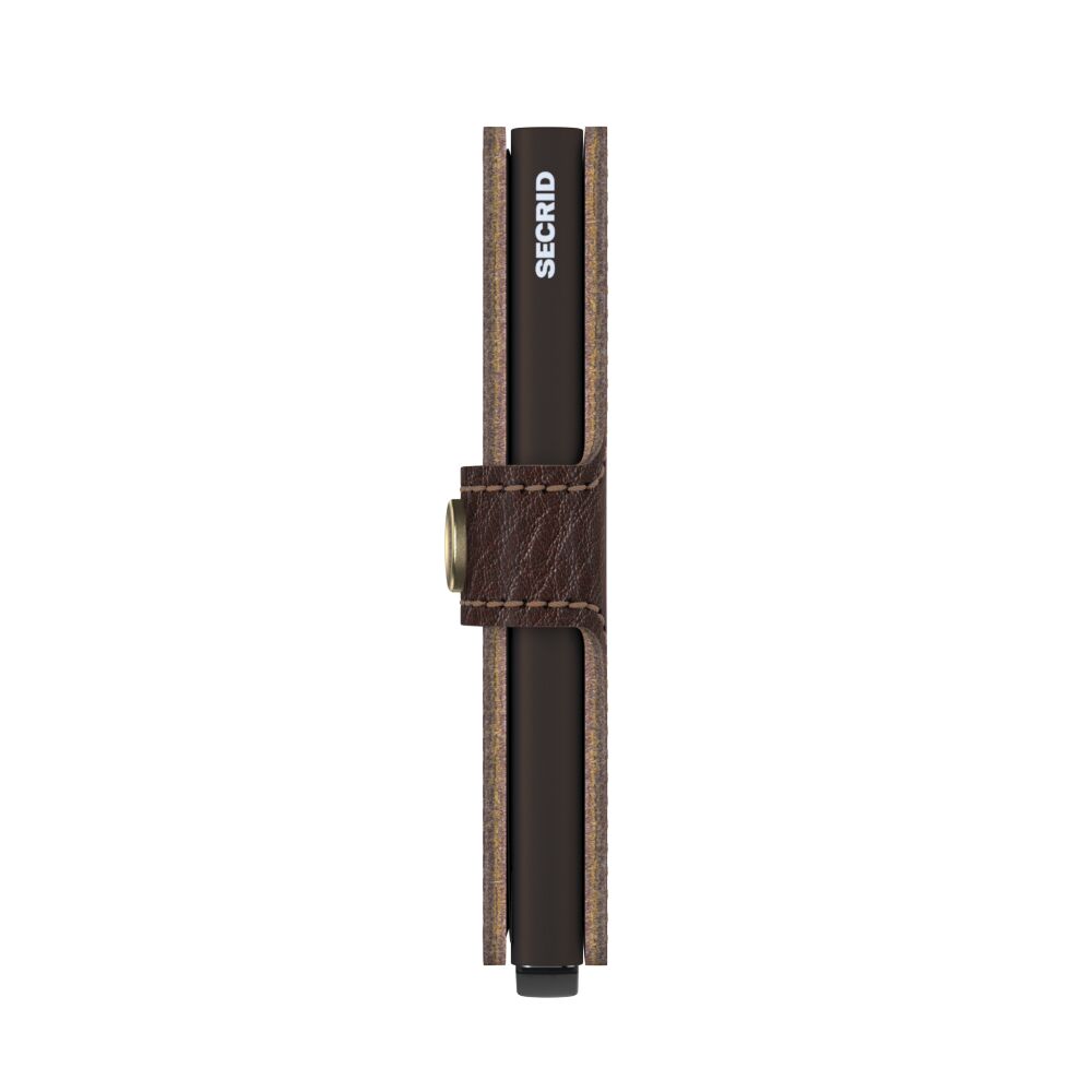 Secrid Miniwallet Vegetable Tanned Espresso-Brown – Seitenansicht