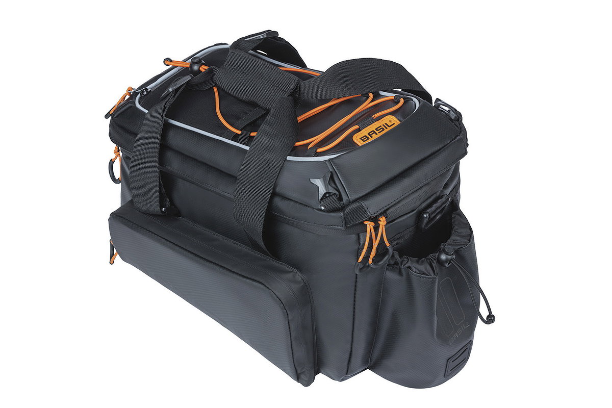 Basil Gepäckträgertasche Miles Trunkbag XL Pro MIK 2.0 schwarz orange