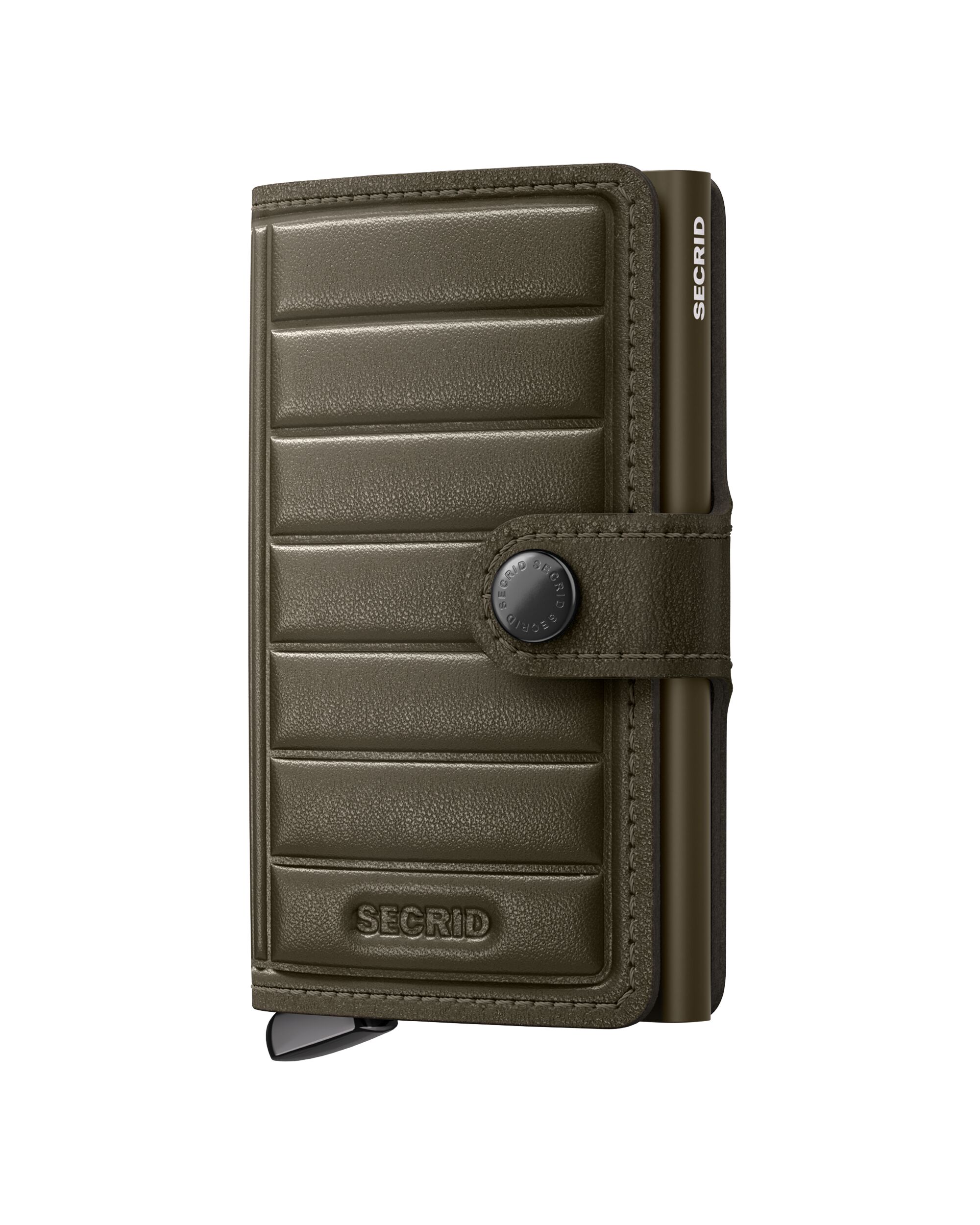 Secrid Miniwallet Emboss Lines Cedar+ – Vorderansicht