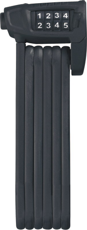 ABUS Zahlen-Faltschloss Bordo Combo Lite 6150/85 BK schwarz 85 cm