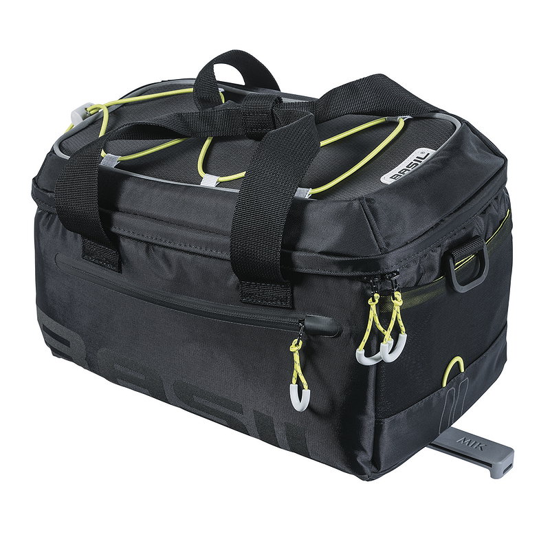 Basil Gepäckträgertasche Miles Trunkbag MIK schwarz lime