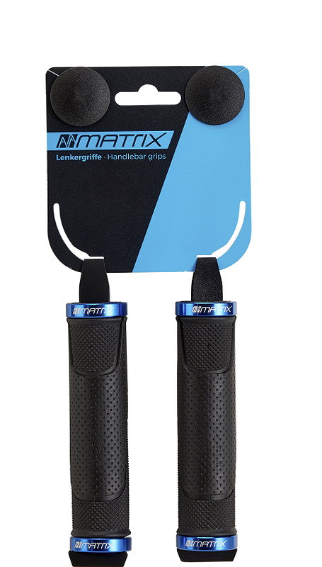 MATRIX Lenkergriff G61 Triple Density Lockring blau schwarz 130/130 mm