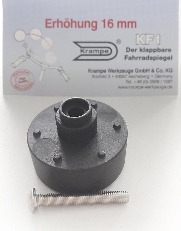 Krampe Höhen-Adapter für KF1 schwarz 16 mm