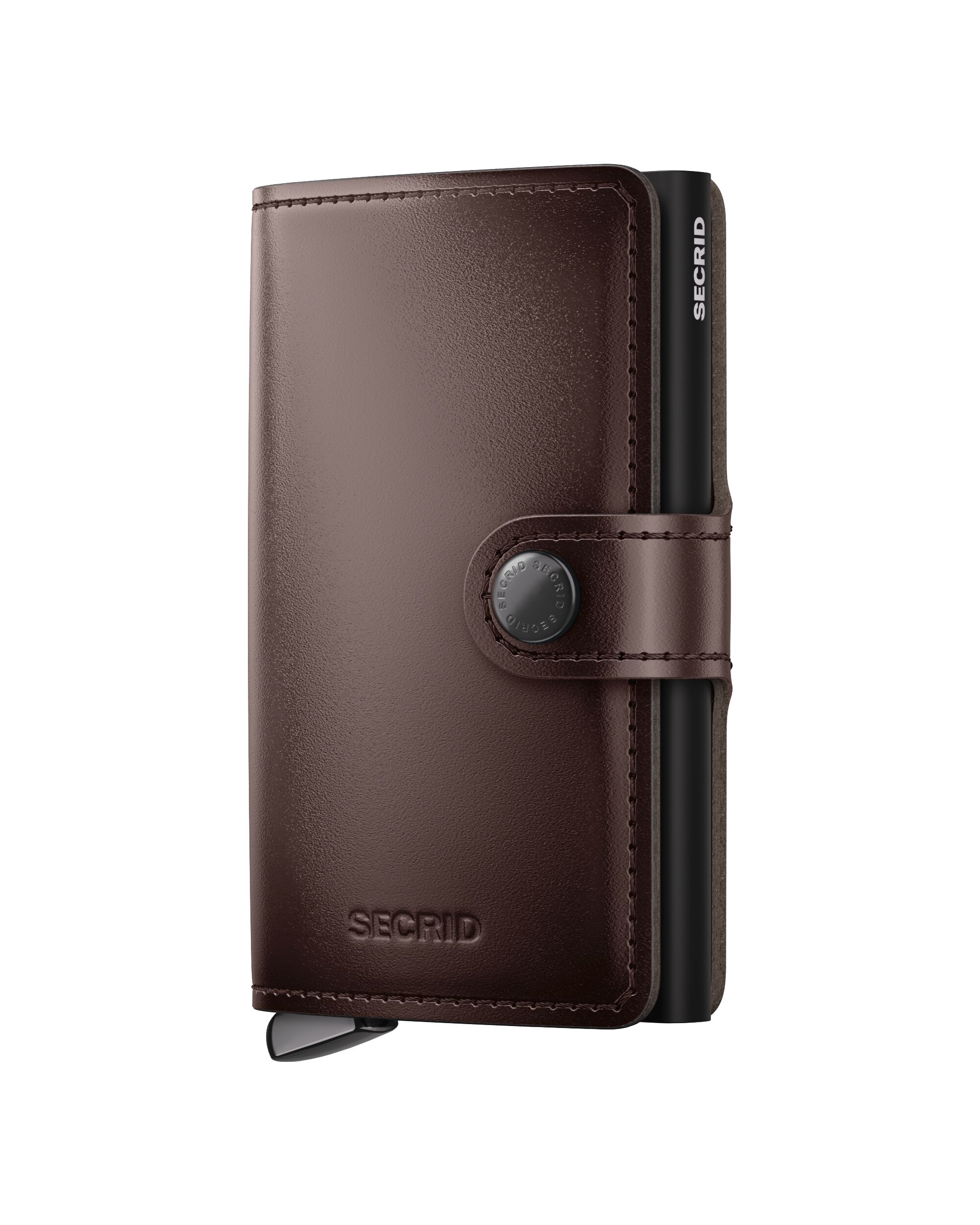 Secrid Miniwallet Dusk Dark Brown+ – Vorderansicht