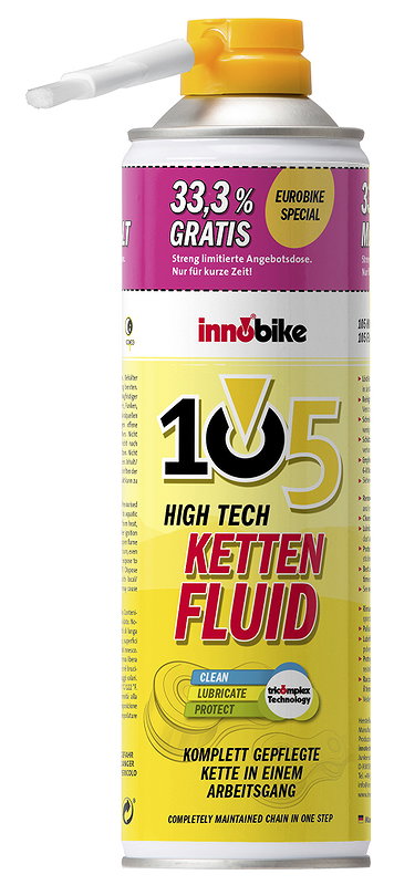 innobike Kettenfluid High Tech 105 EUROBIKE SPECIAL 400 ml Sprühdose mit Pinselaufsatz