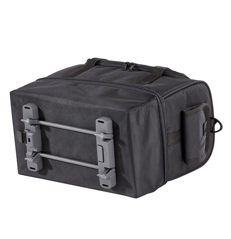 MATRIX Gepäckträgertasche Snapit schwarz/silber