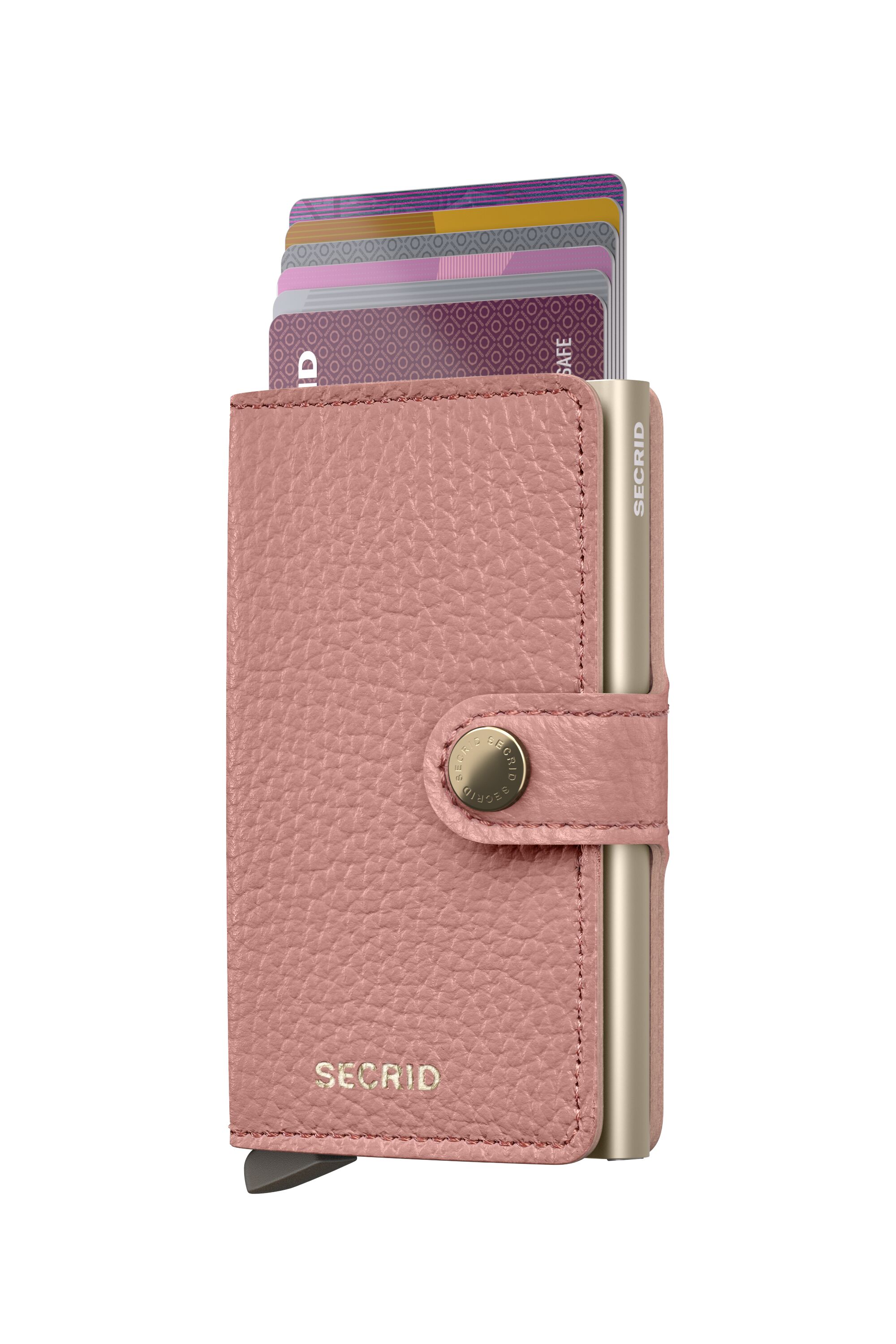 Secrid Miniwallet Pebble Rose – mit Karten