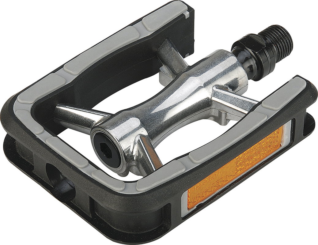 MATRIX Trekking Pedal PE87 schwarz/silber Montageverpackung