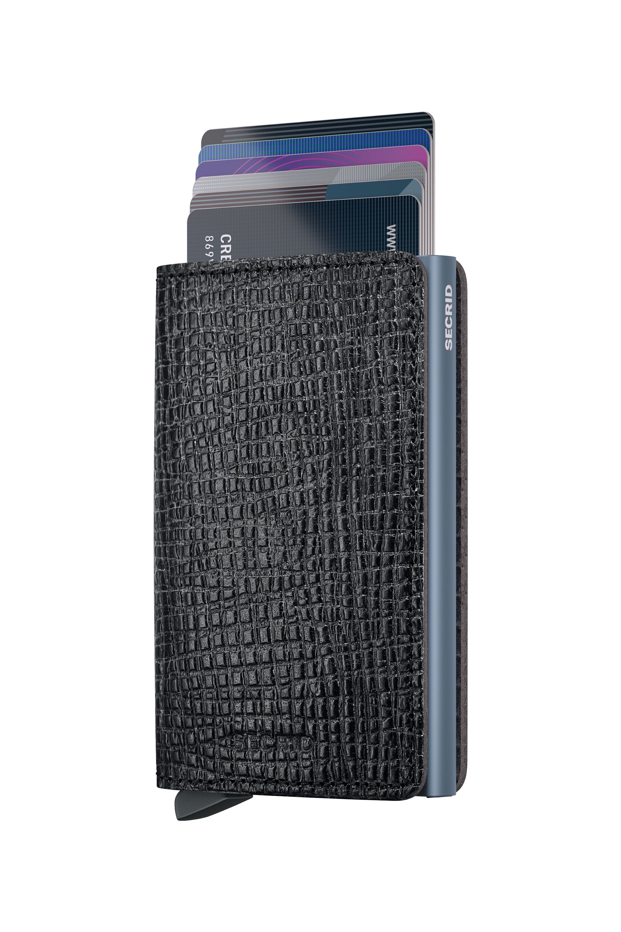 Secrid Slimwallet Palmellato Black – mit Karten