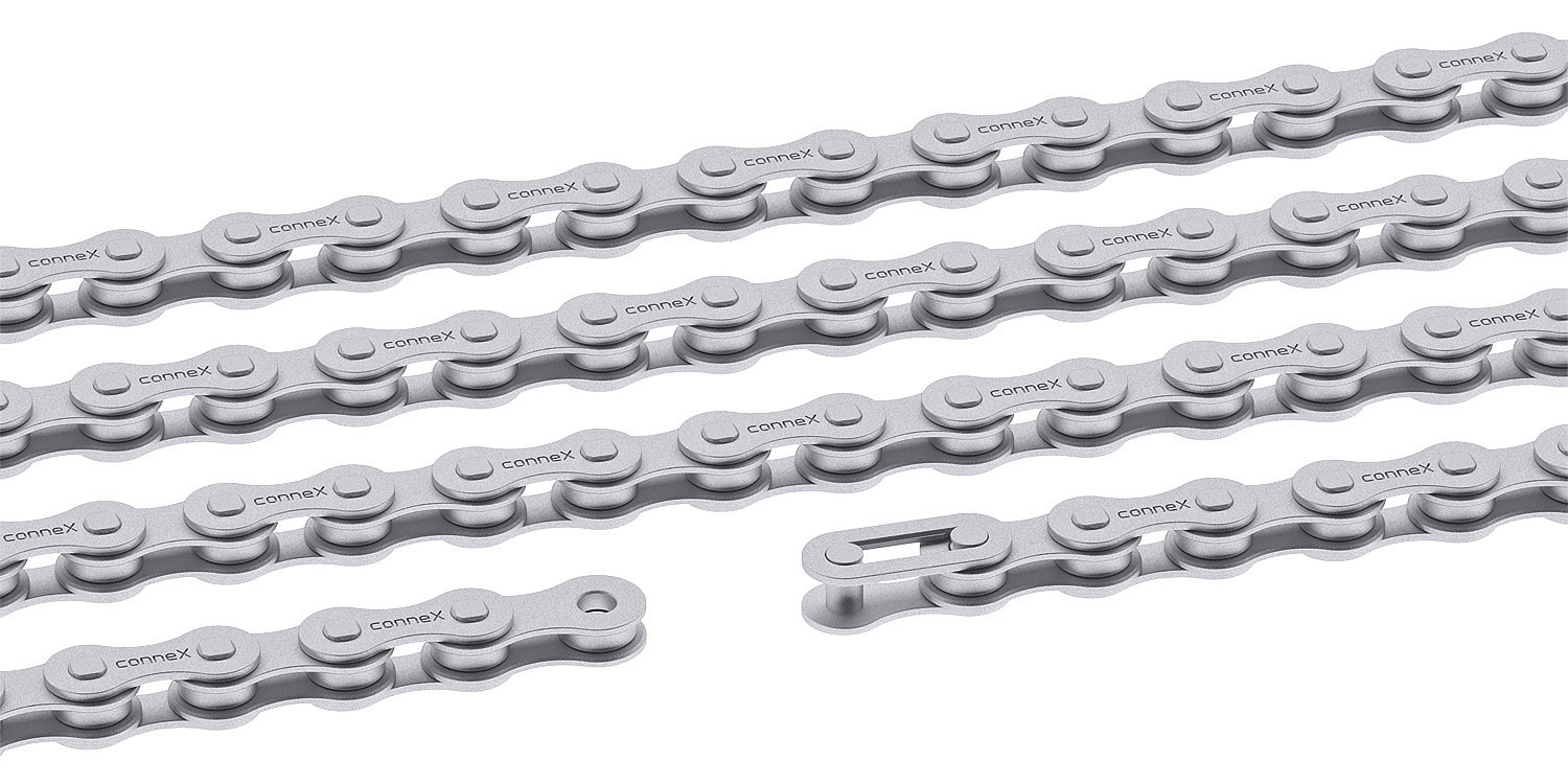Connex Fahrrad Kette 7Z1 Nabenschaltung silber 108 Glieder, 1/2" x 3/32"