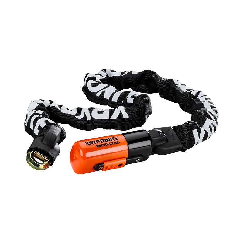 KRYPTONITE Kettenschloss Evolution 1012 I.C. 10 mm schwarz/orange 120 cm