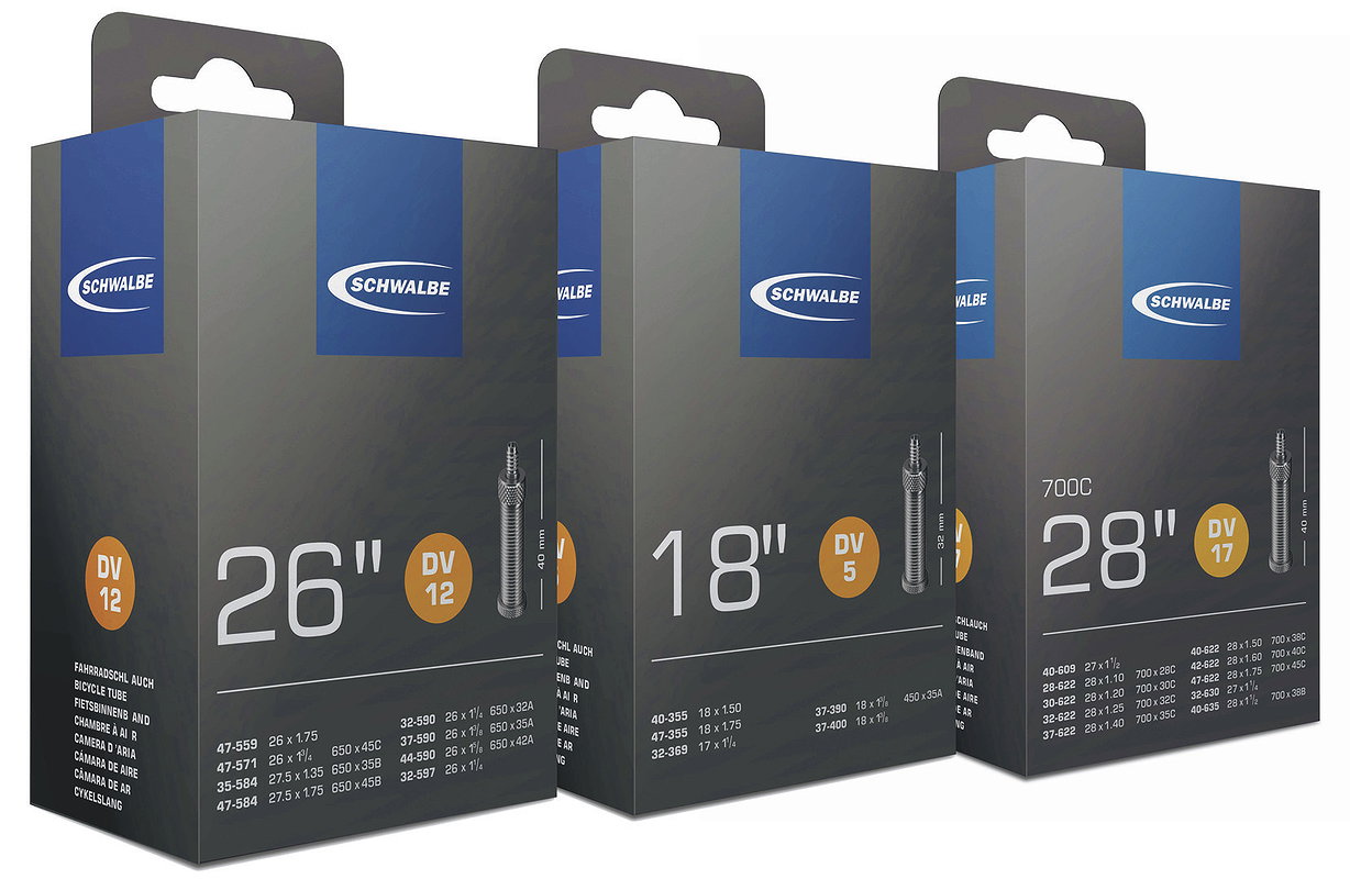 Schwalbe Fahrradschlauch DV Ventil Nr. 9 24" 32 mm 28/47-507/541