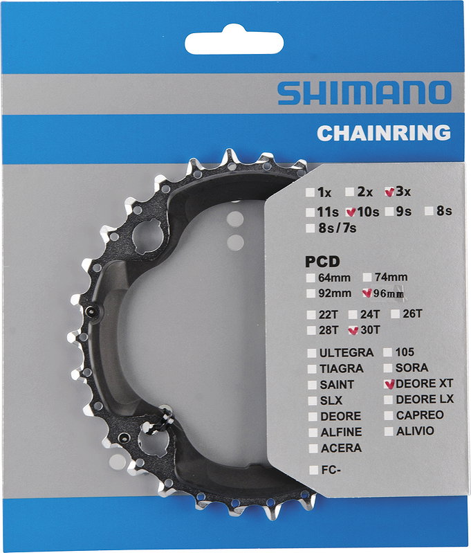 Shimano Kettenblatt Deore XT FCM782   30 Zähne Y1NV98010