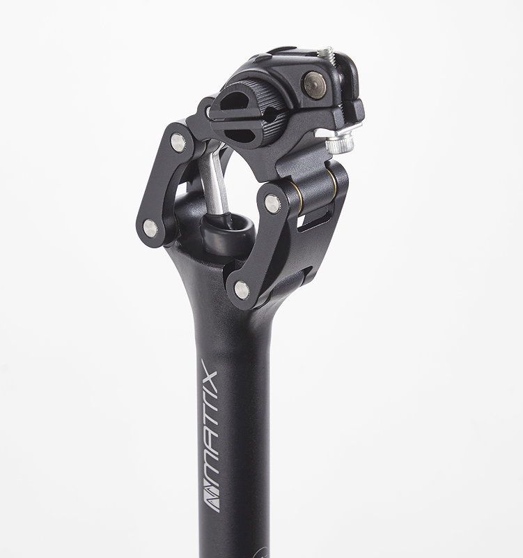 MATRIX Federsattelstütze Parallelogramm PL100 ca. 50-70 kg 27,2 mm schwarz 350 mm