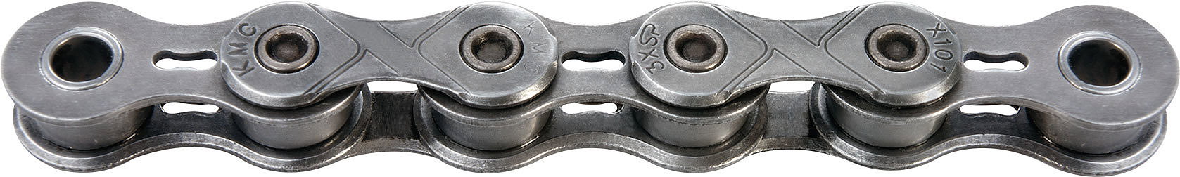 KMC E-Bike Kette e101 EPT WAXED Nabenschaltung silber 112 Glieder, 1/2" x 1/8"