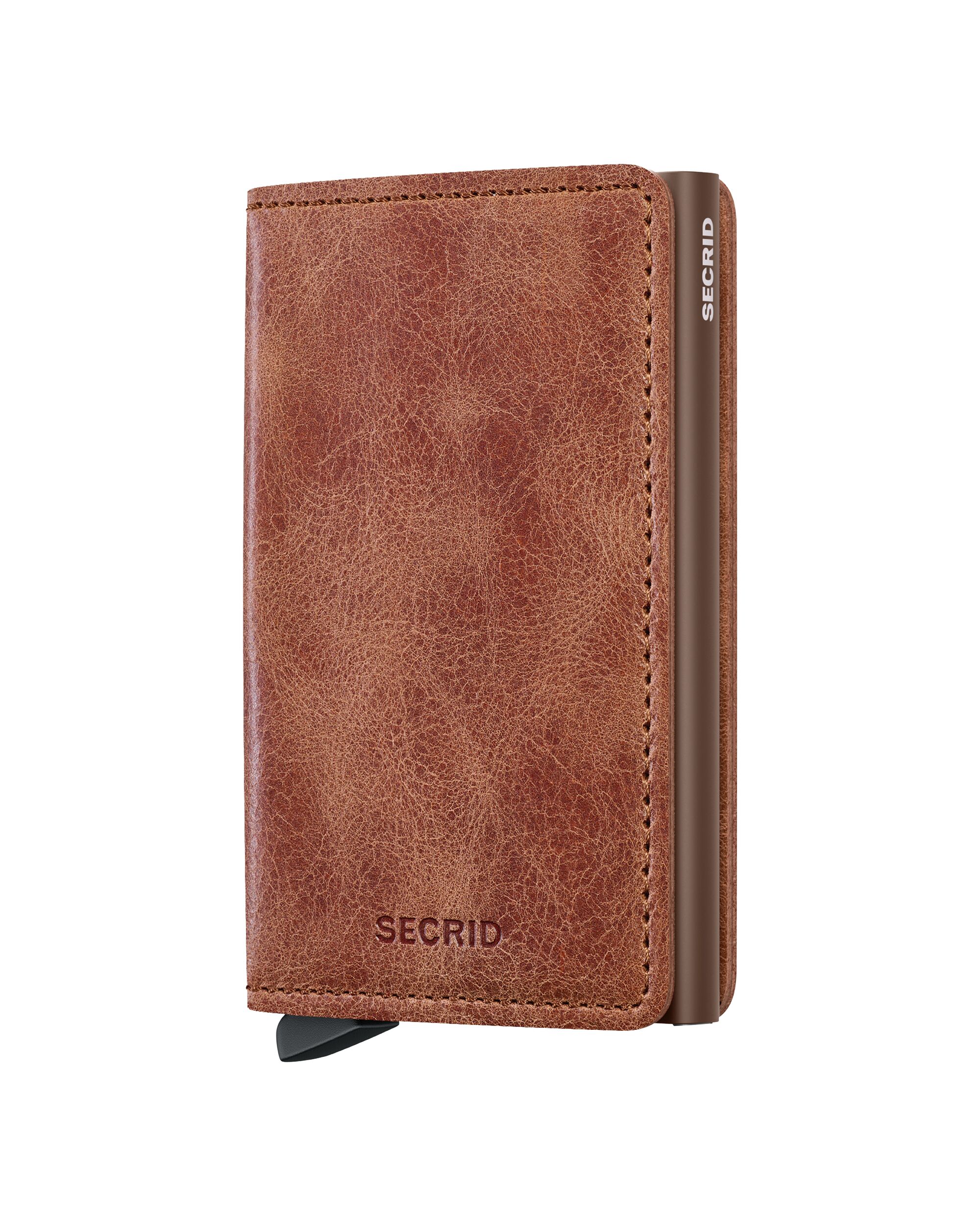 Secrid Slimwallet Vintage Cognac-Brown – Vorderansicht