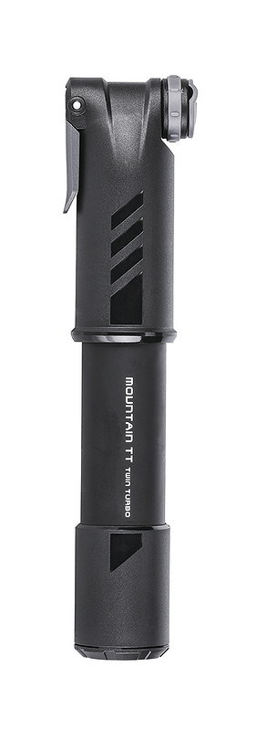 Topeak Minipumpe Mountain TT Twin Turbo schwarz 4 bar / 60 PSI SB-Verpackung