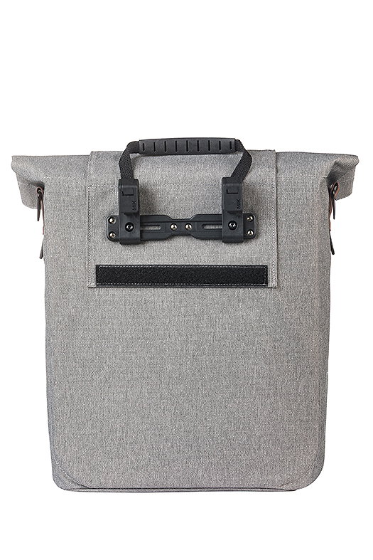 Basil Einzeltasche City Fahrradshopper grau meliert