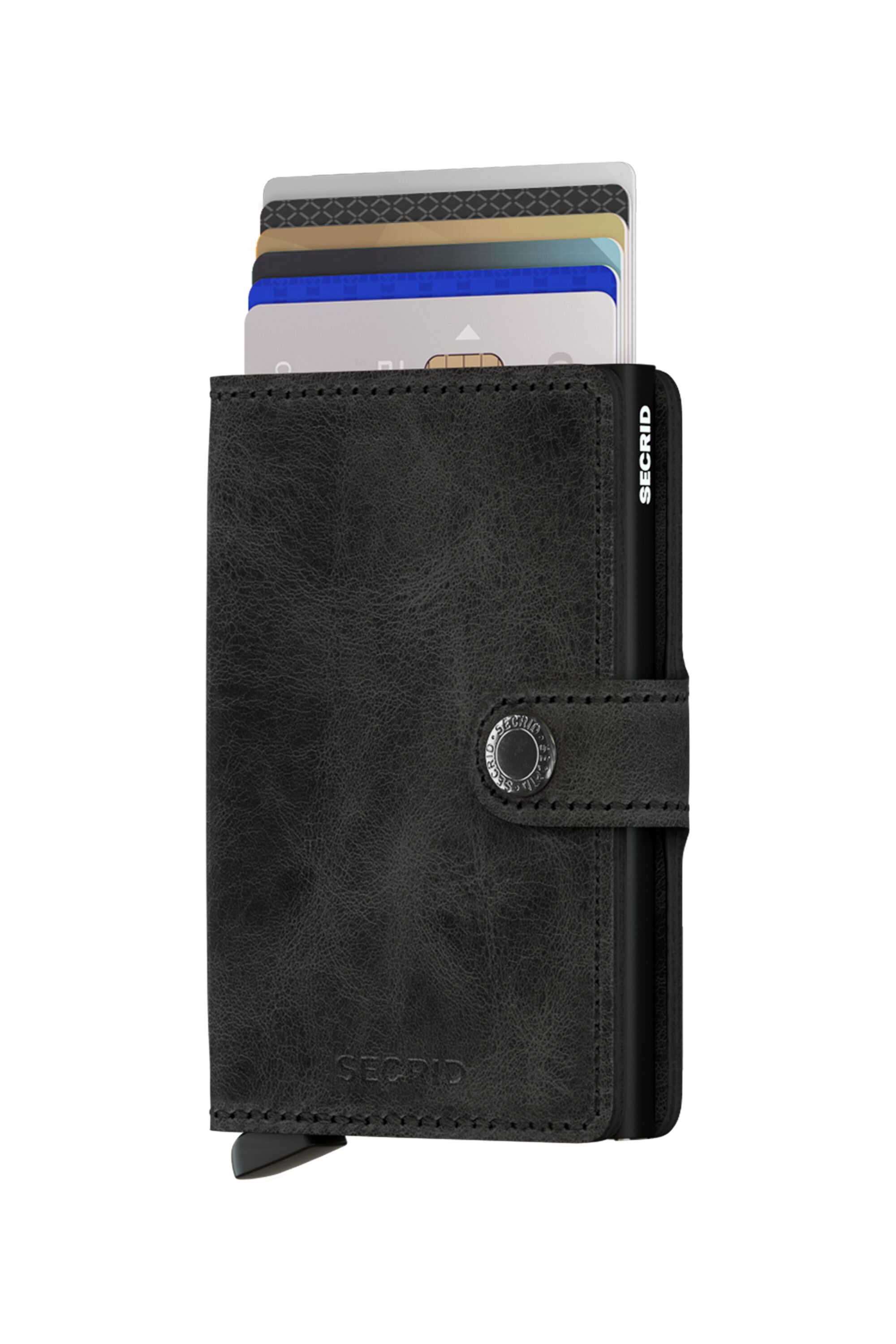 Secrid Miniwallet Vintage Black – mit Karten