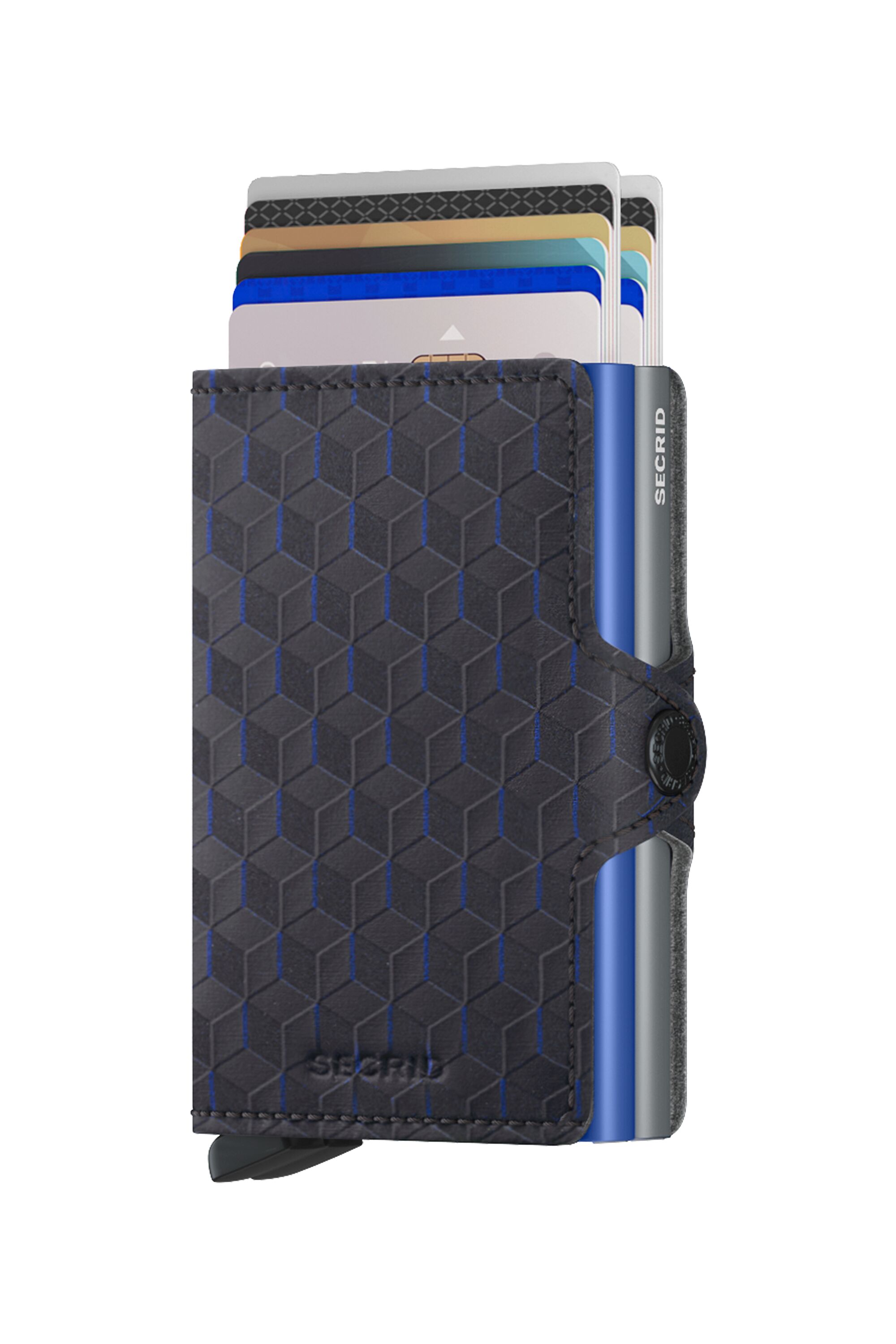 Secrid Twinwallet Optical Titanium-Blue – mit Karten